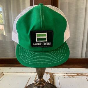 Vintage 1990’s Barber Greene Snap Back Trucker Hat